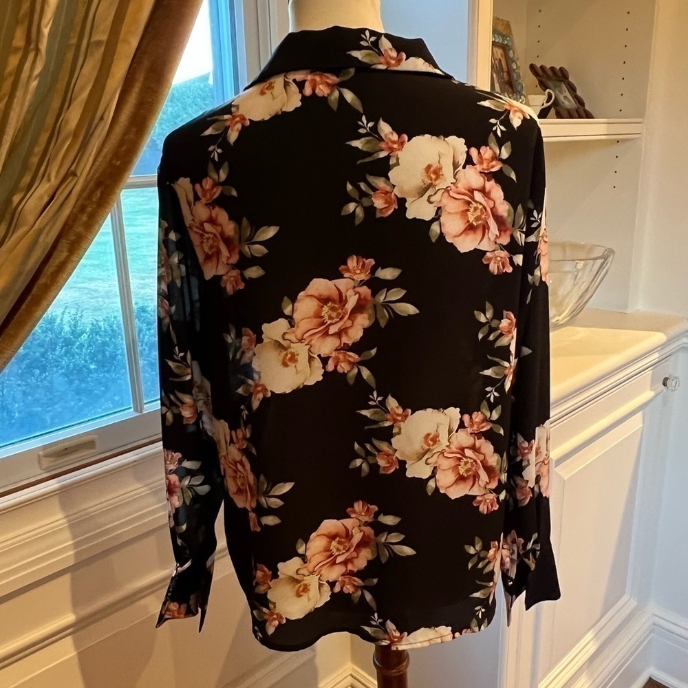 Likely Sophia black floral mimi top Revolve size small - Picture 5 of 14